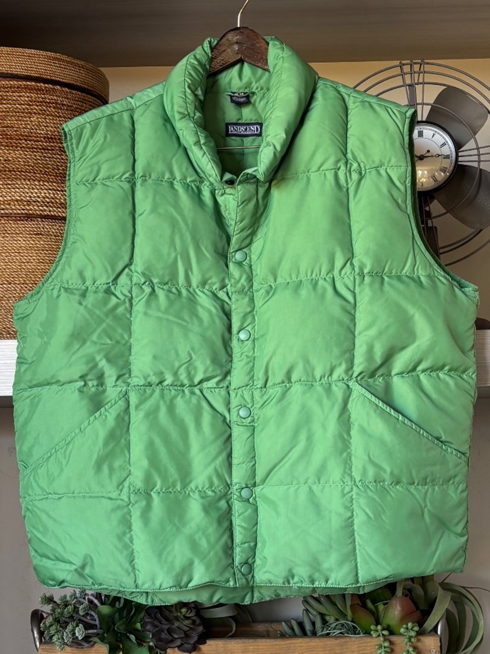 NWOT Lands End Warm Down Quilted Vest Mens  XL 46-48